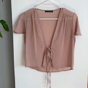 Brandy Melville Sheer Crop Top